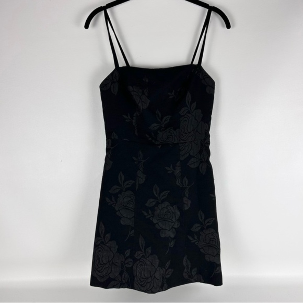 Urban Outfitters Black Floral Mini Dress